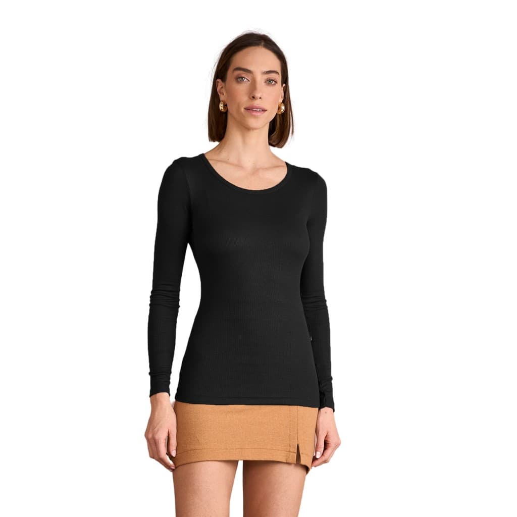 Blusa Feminina Lisa manga longa em Ribana Sublime KO 3237