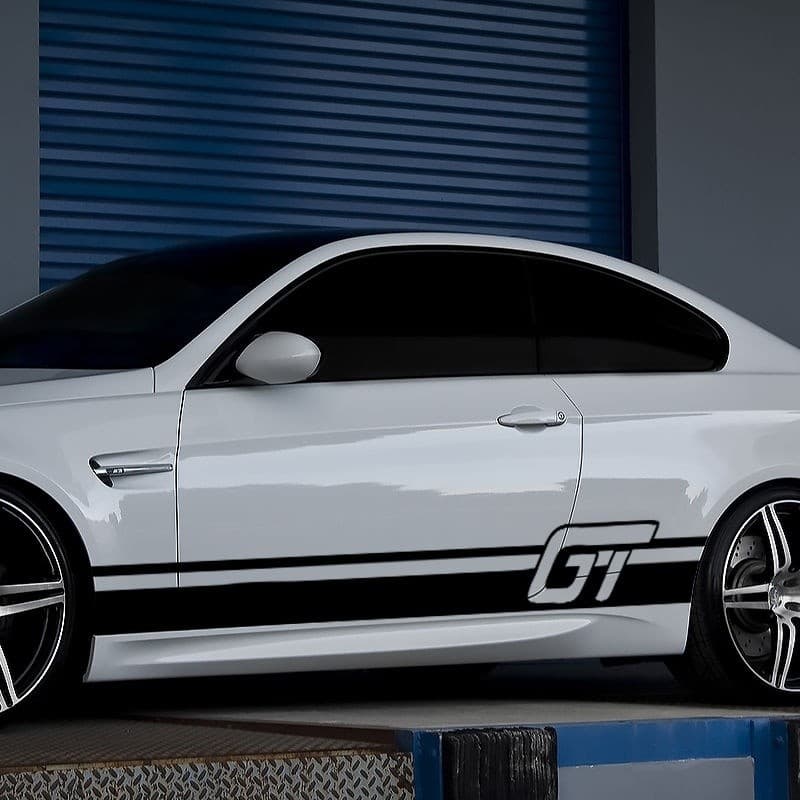 Adesivos Universais para Carro Saia Lateral Faixa Corpo Inteiro Decorativos Impermeáveis Estilo Personalizado