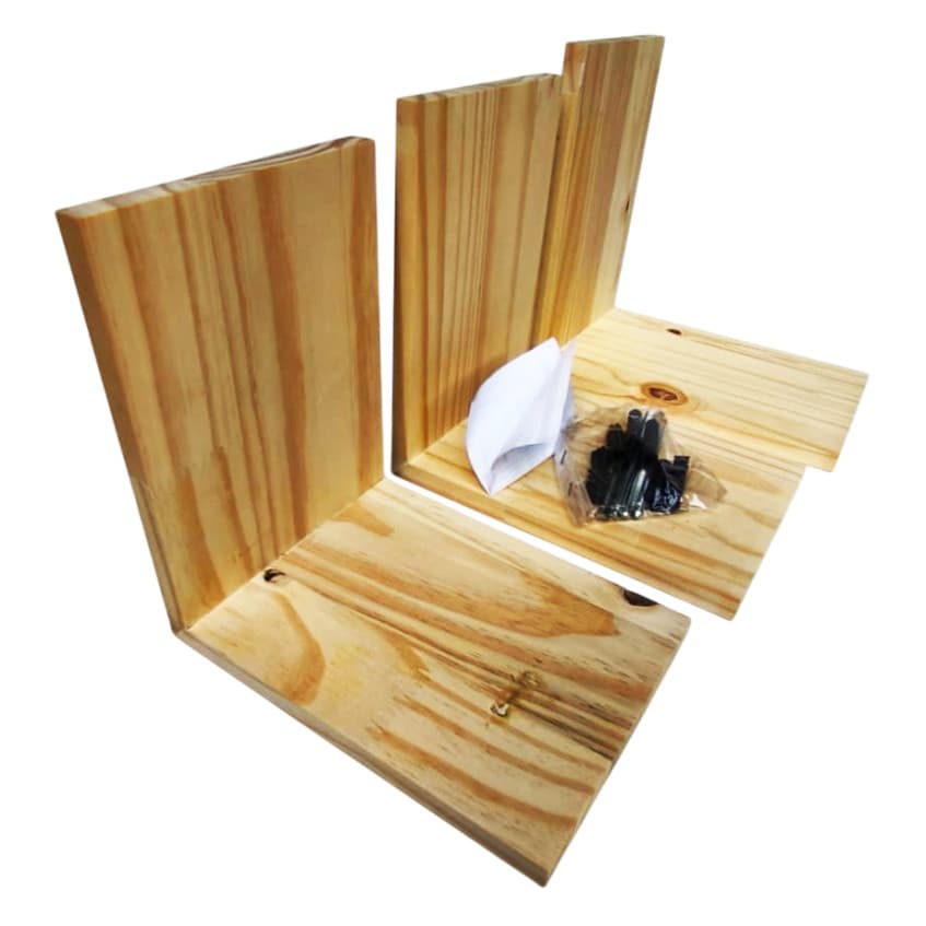 Kit Trio de Prateleiras Modular - Wood: Funcionalidade Versatilidade e Estilo Natural
