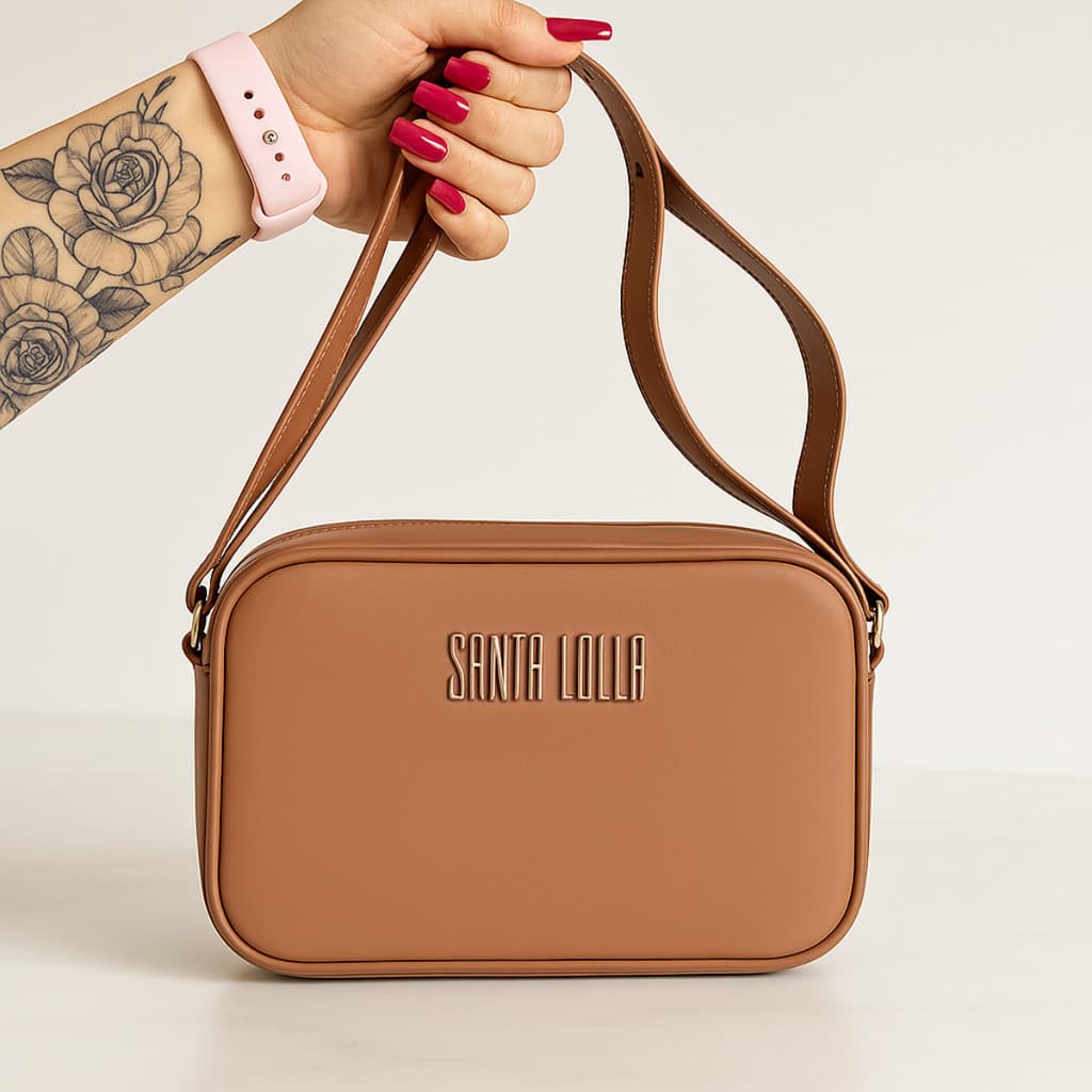 Bolsa Feminina Pequena com Zíper e Alça Confortável Barcelona