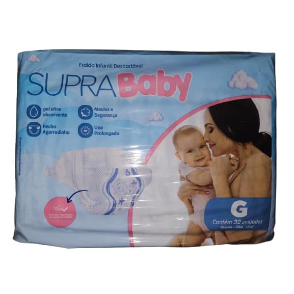 FRALDA SUPRA BABY G 32 UND