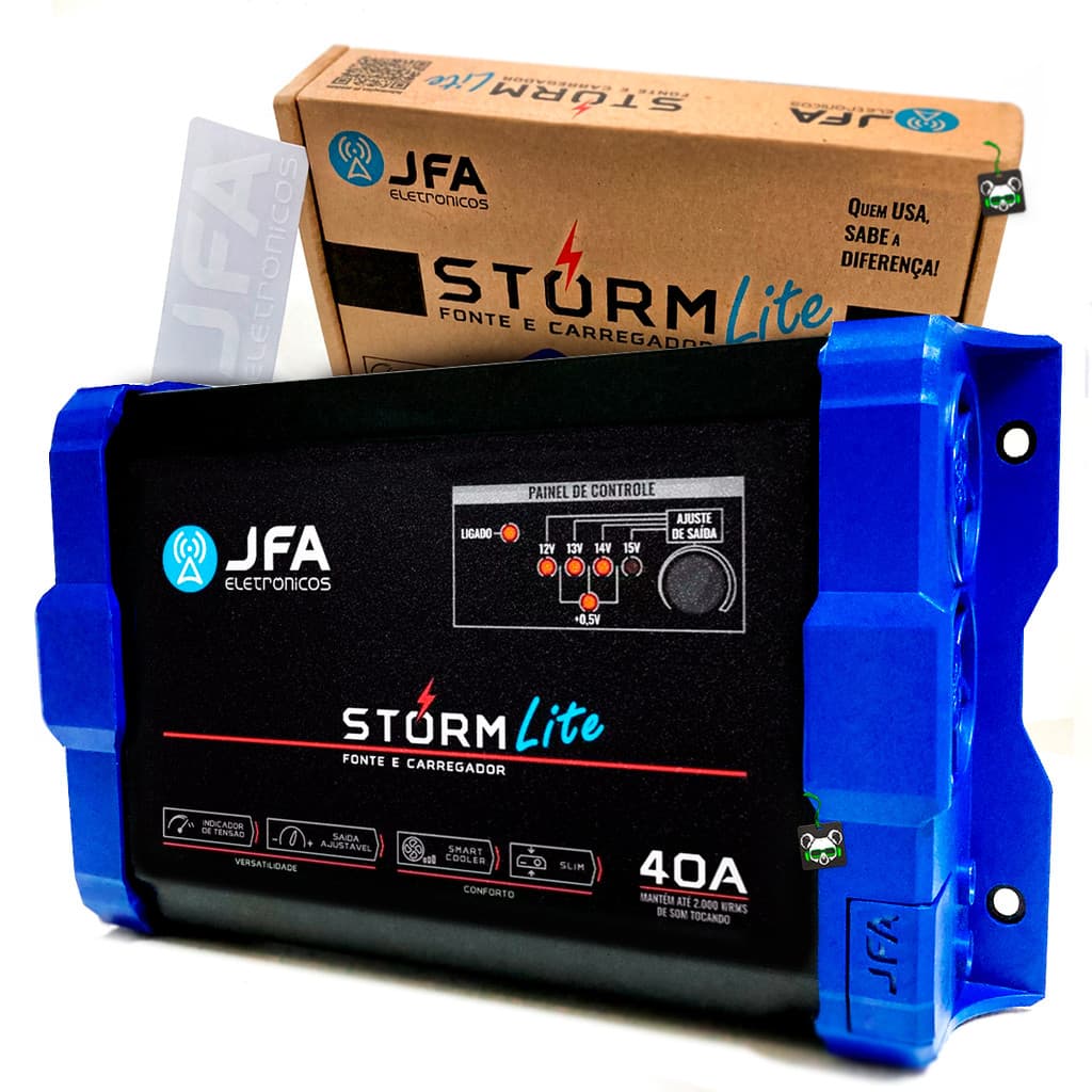 Fonte Carregador Automotivo JFA Storm Lite Amperes Bivolt