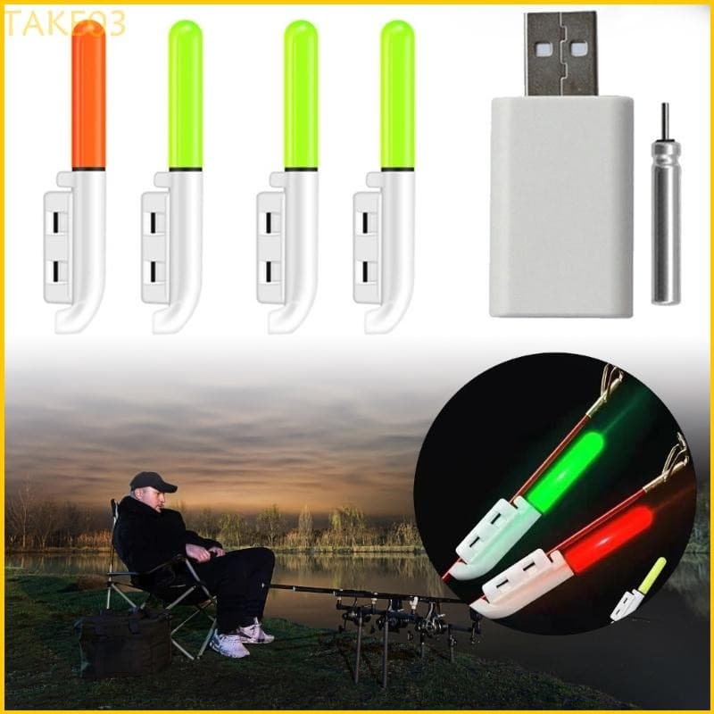 TAKE03 Bastões Luminosos Pesca Recarregável Carregador LED Noturnos Para Lâmpada