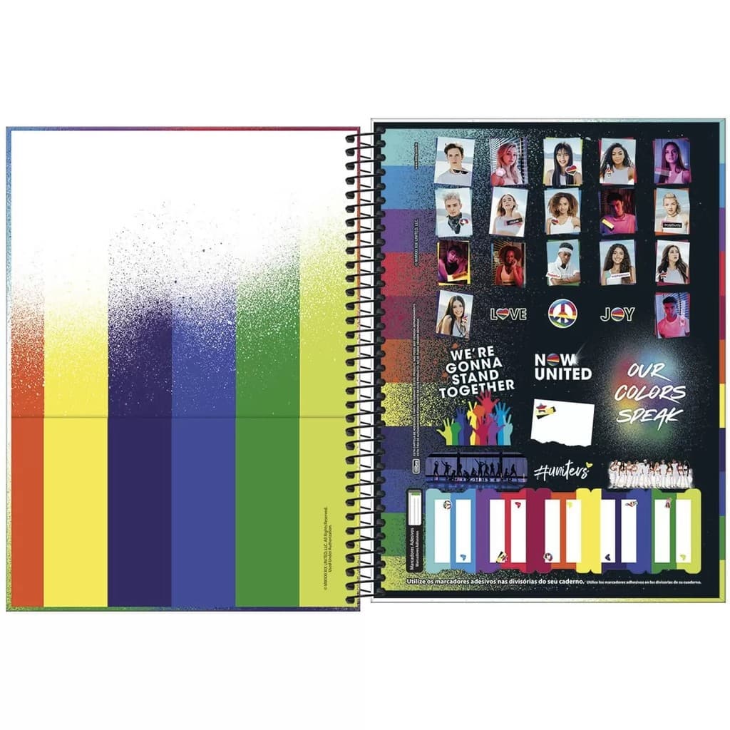 Caderno Now United Capa Dura Universitário 1 Matéria 80 F