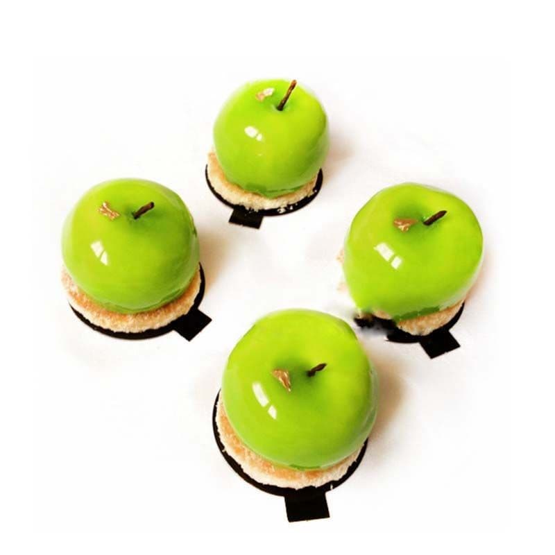 Coleção de moldes de frutas francesas véspera de natal véspera de natal maçã Mousse bolo molde sorvete molde de Silicone