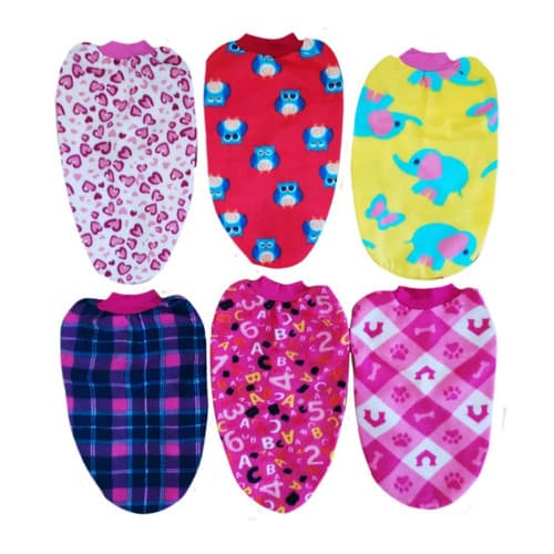 Kit Roupa Pet Roupa Roupinha para cães cachorros gatos Pets Inverno Soft - Tamanho M - 20 unidades
