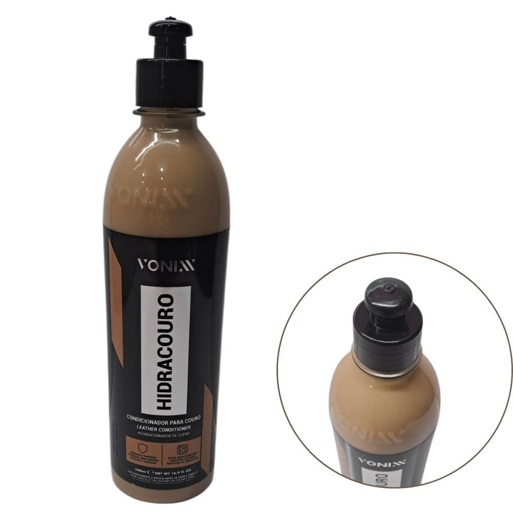 Hidracouro Vonixx 500ml Hidratação Proteção Fragrância Agradável para Couro e Vinil Fácil Aplicação