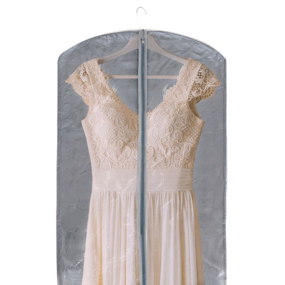 Capa Protetora Para Roupa Vestido Figurino Frente Transparente C/ Zíper