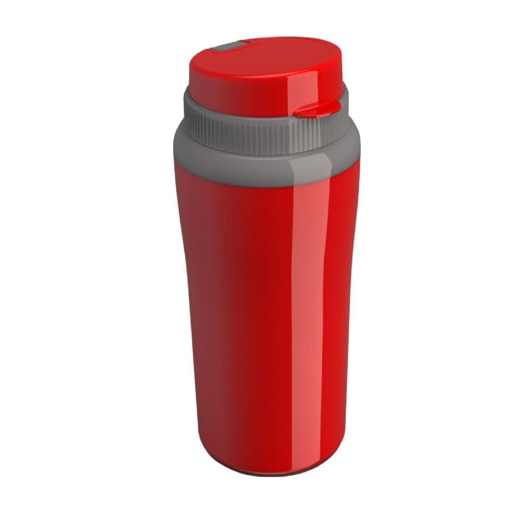Copo Térmico Miami Vermelho Café Água Suco 650ml Parede Dupla Squeeze - Unitermi
