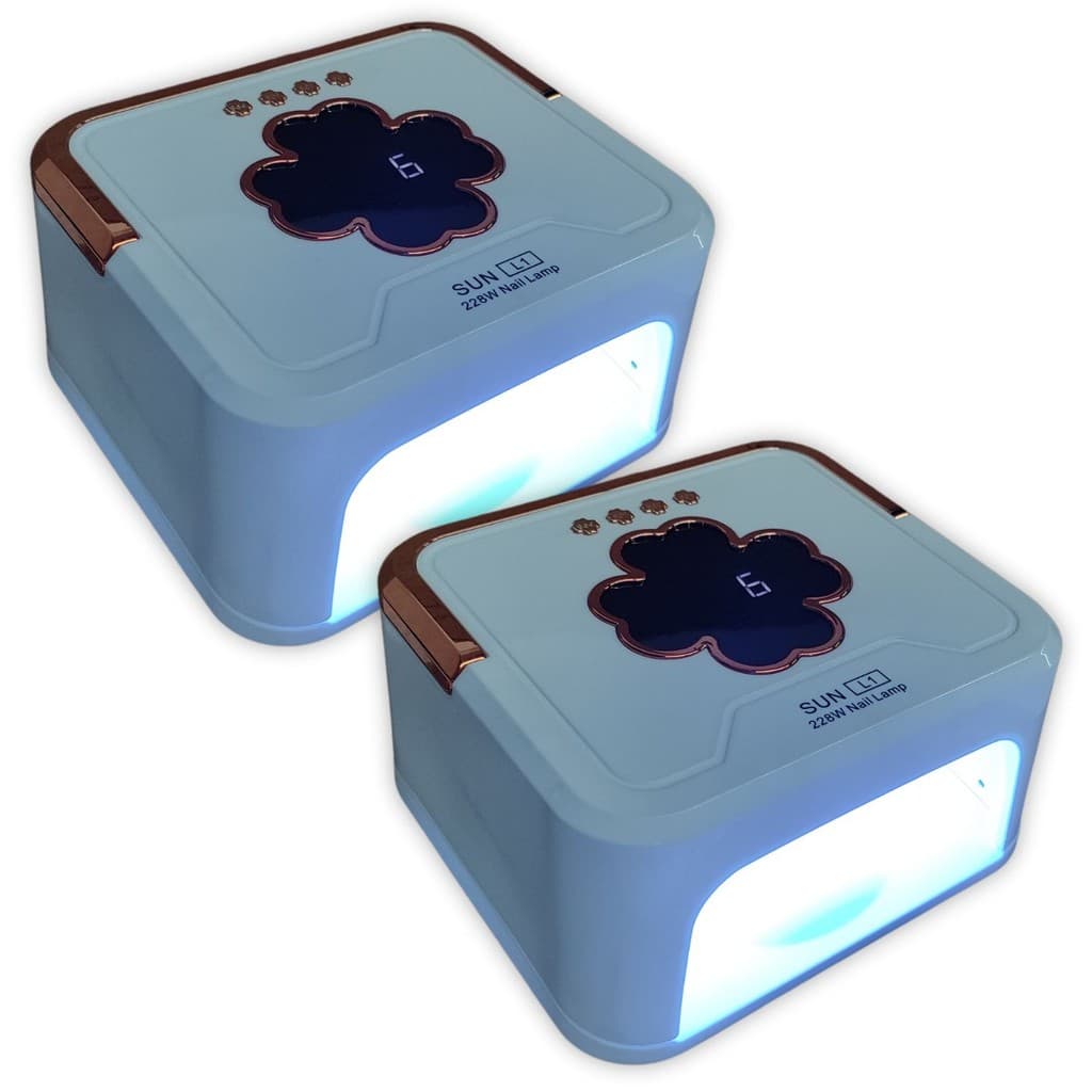 Kit 2x Cabines Forninho Profissional Uv  Unhas Gel Sun L1 228w C/ 45 Lâmpadas  - BIVOLT