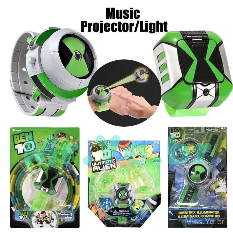 Crianças Assista Ben 10 Omnitrix Projetor 3D Relógios Ben10 Cosplay Estilo Presentes De Aniversário Para Crianças