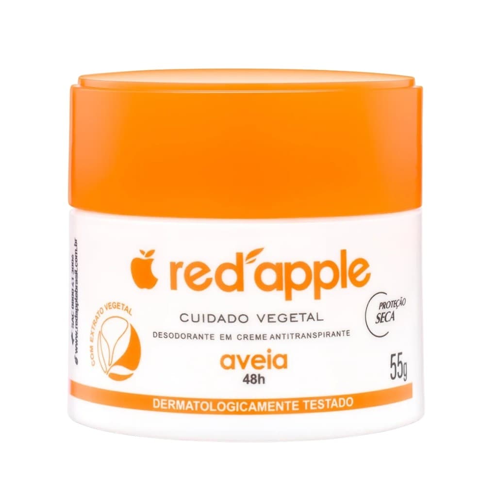 Desodorantes Creme Antitranspirante Red Apple 55g AVEIA