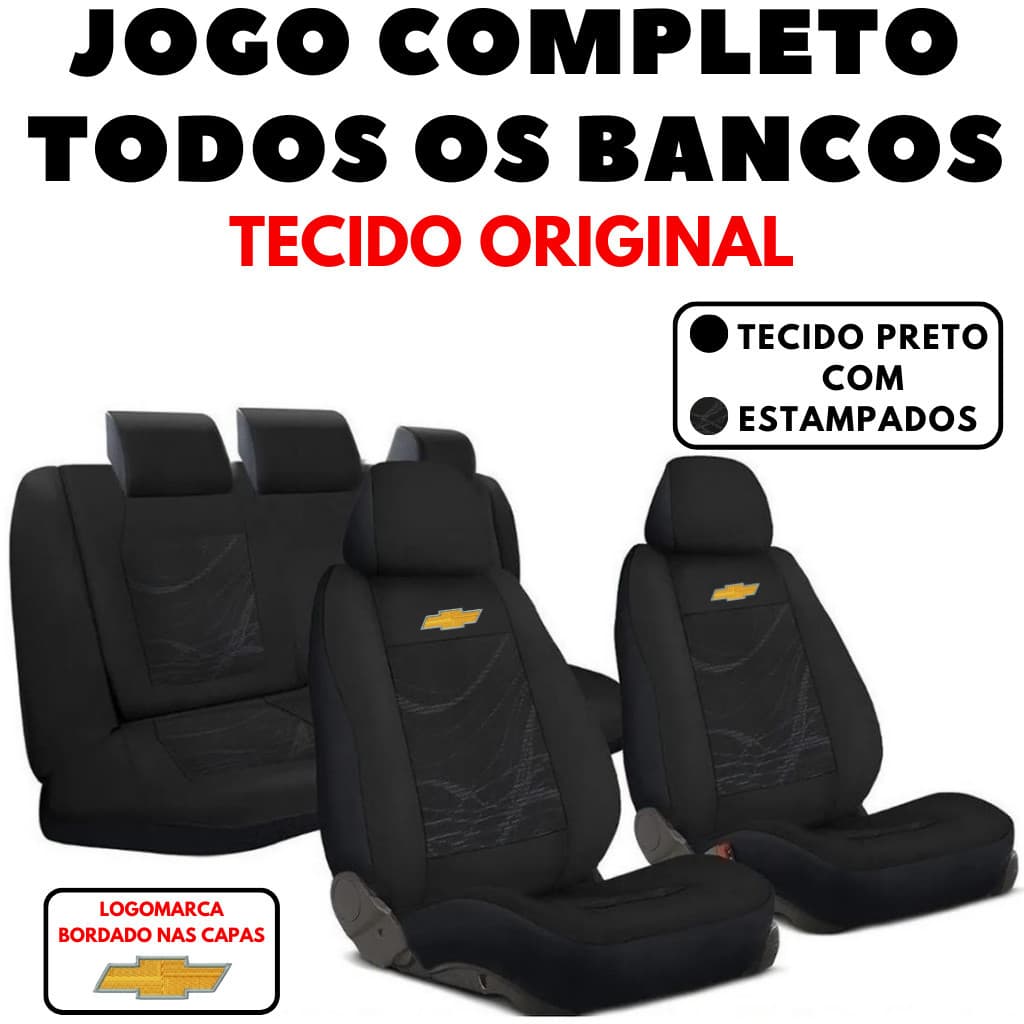 Capa Banco Automotivo Carro Tecido Grosso Chevrolet Celta Corsa Montana Corsa Pick Up Onix Modelo Universal