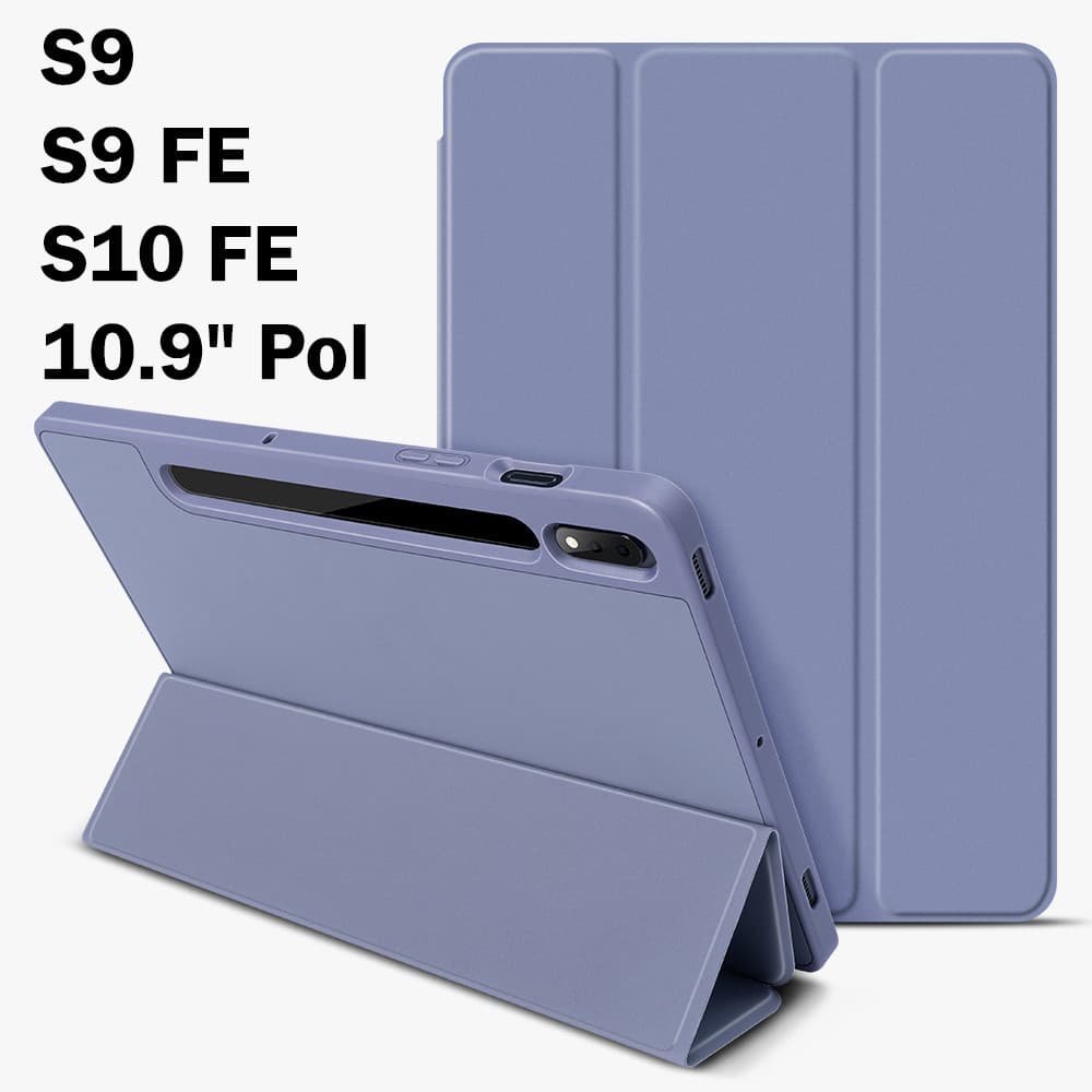 W.BILL Capa Silicone Para Samsung Galaxy Tab S9 FE/S10 FE 10.9 pol Com Suport de caneta
