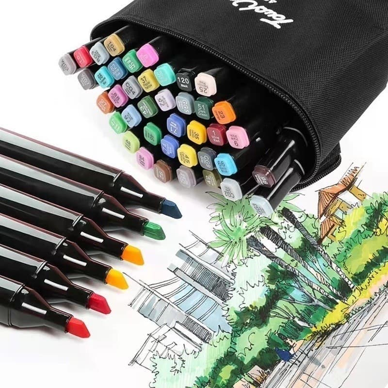 24/60 peças Caneta Marcadora De Ponta Dupla Conjunto De Canetas De Aquarela Especial