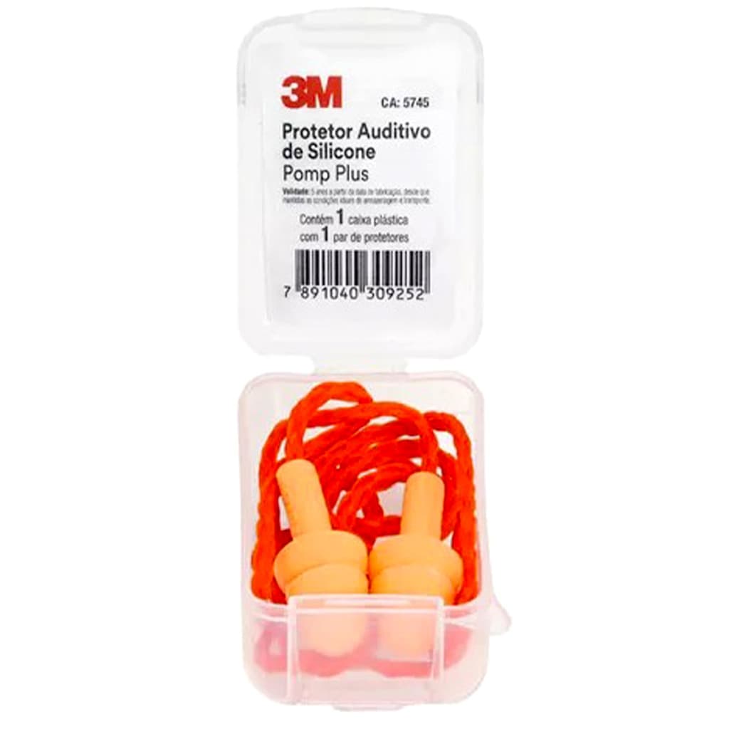Protetor Auditivo 3m Auricular Pomp Plus C/ Cordão 19db