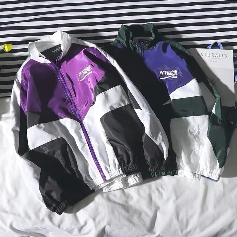 Pphome Nova Moda Retro Casaco Americano Estilo Rua Blusão Hip Hop Esportes Jaqueta Solta