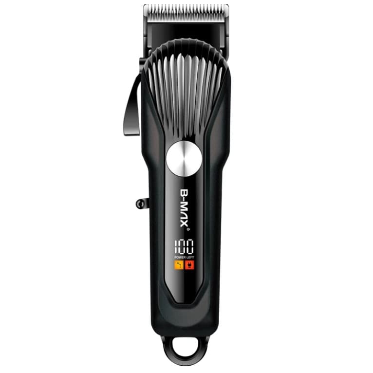 Maquina Cortar Cabelos Sem Fio Bmax 4 Pentes Visor LCD Bivolt preto
