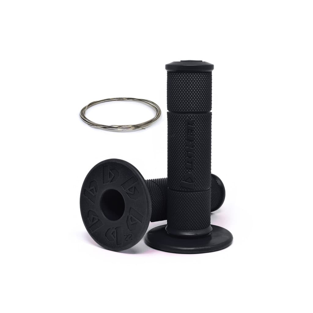 Manopla para Moto Diamond Grip Biker com Arame Inox Preto