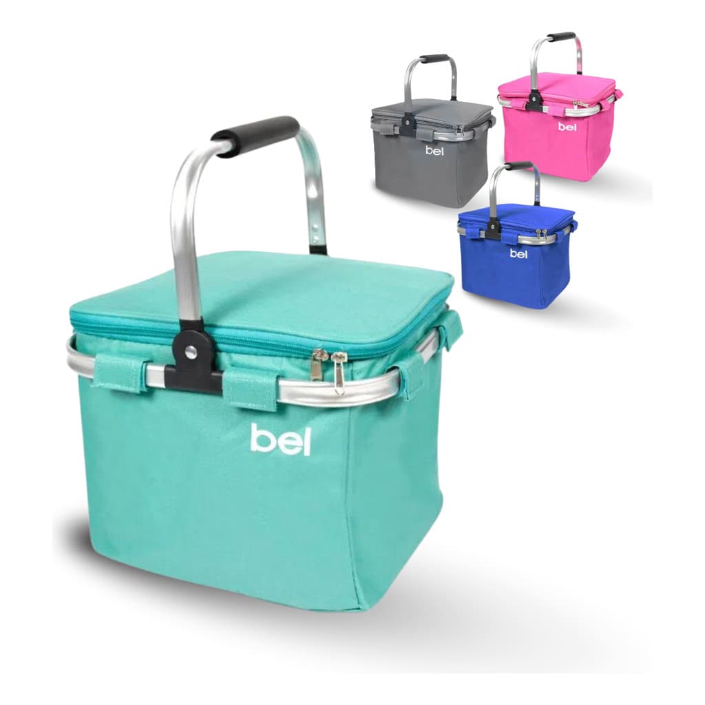 Bolsa Térmica 15,5 Litros Cooler 24 Lata Garrafa Praia Feira Compras C/ Alça