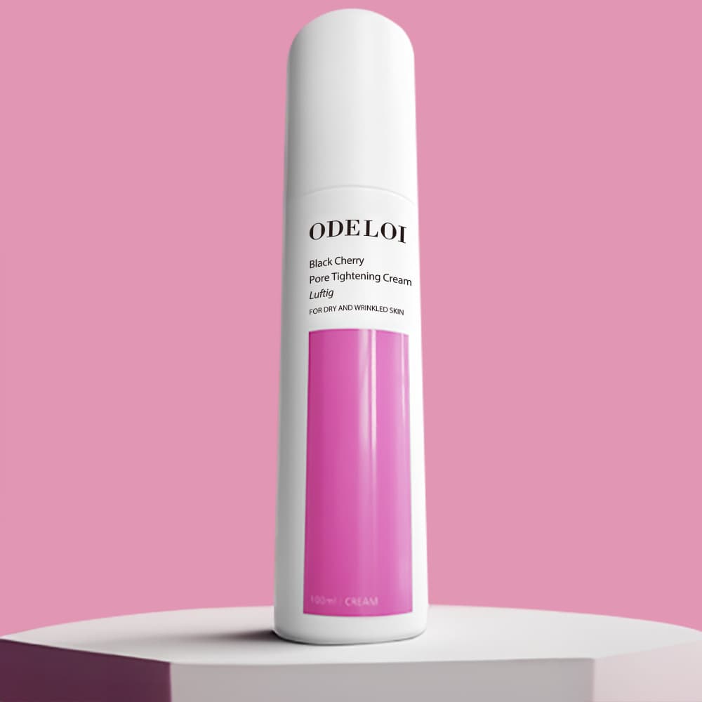 ODELOI , Creme Apertador De Poros Cereja Preta , 100ml , Luftig Para Pele Seca E Enrugada