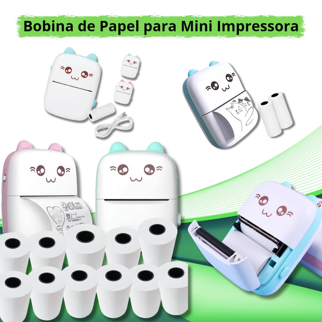 Bobina Térmica 58mm para Mini Impressora Papel de  Alta Qualidade e Durabilidade Térmico