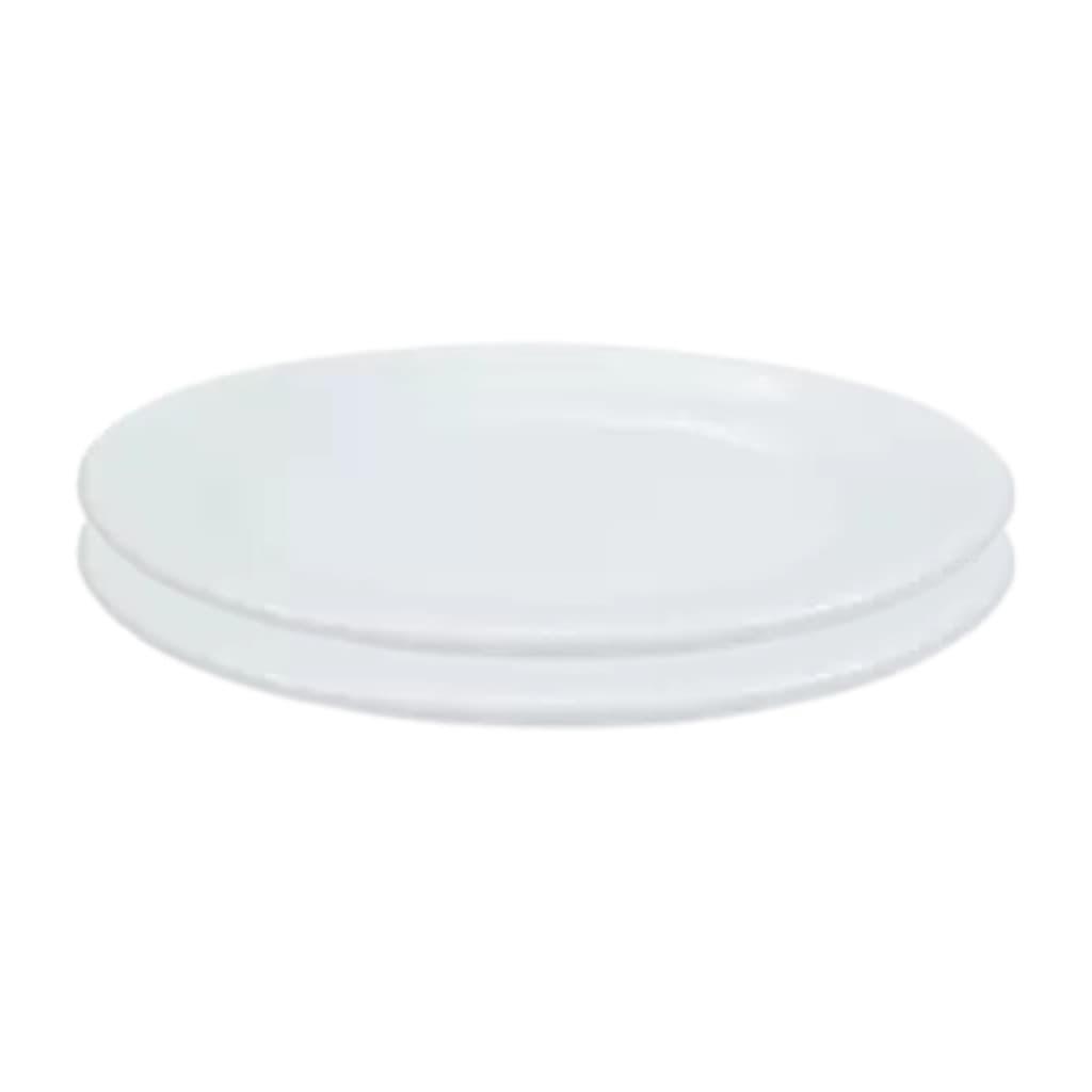 SALDO DE FÁBRICA - Conjunto 2 Travessas Rasa 23cm em Porcelana 2ª LINHA
