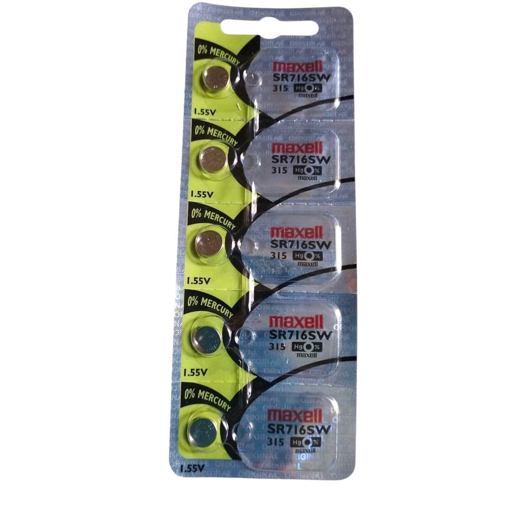 Baterias para relogio 315 Maxel original kit com 5 uns