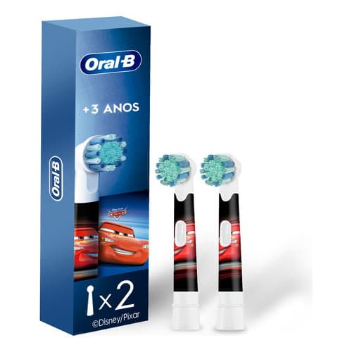 Refil  Escova Elétrica Infantil Disney Carros 2 Unid Oral-b
