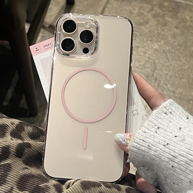 Capa De Celular Ultrafina Transparente Para iPhone 16 15 14 13 12 Pro Max 16 15 Plus Capa Magsafe Anti-amarelamento