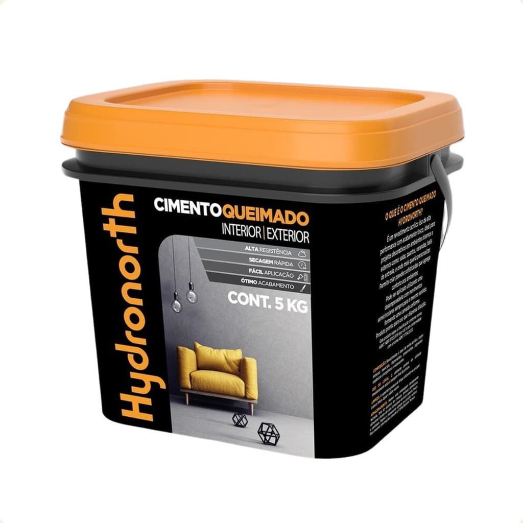 Efeito Cimento Queimado Fosco 5kg Cores Hydronorth