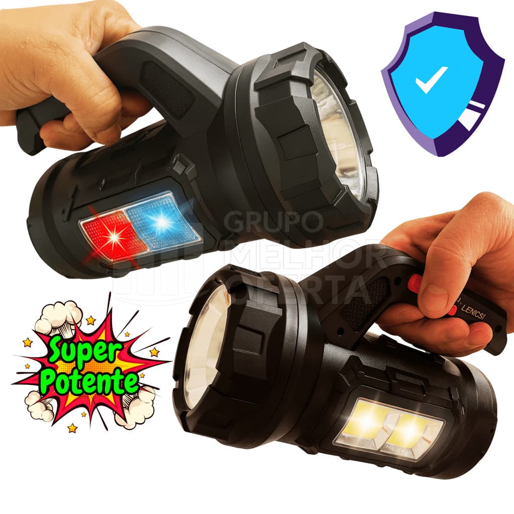 Lanterna Super Potente Portátil  Alto brilo + kit Ferramentas Multifuncional bateria recarregável
