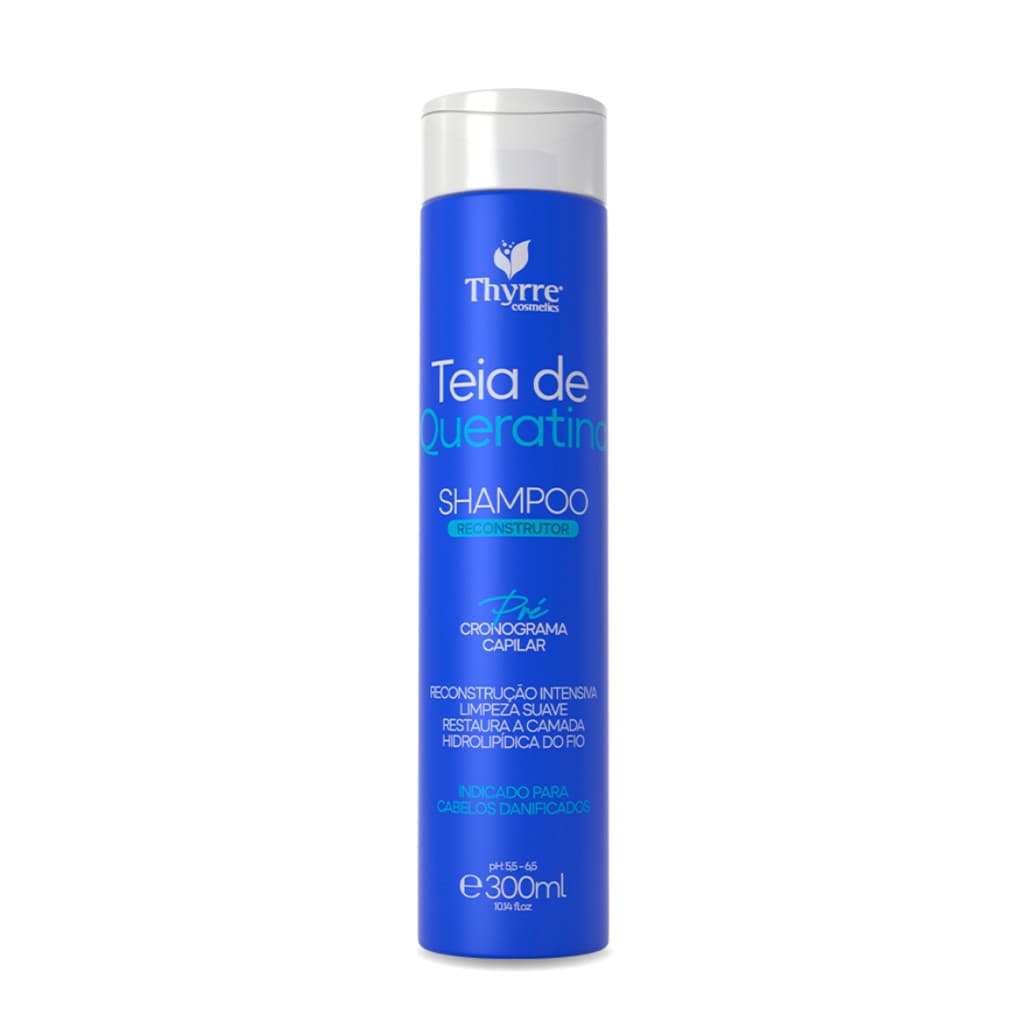 Shampoo Teia De Queratina 300ml Reconstrução Intensa Thyrre Cosméticos