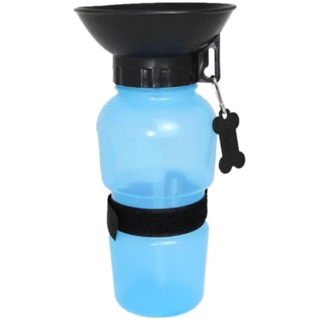 Bebedouro Portátil Garrafa de Agua Acquadog para Passeio Com seu Cachorro e Gato Cor Azul | 500ml