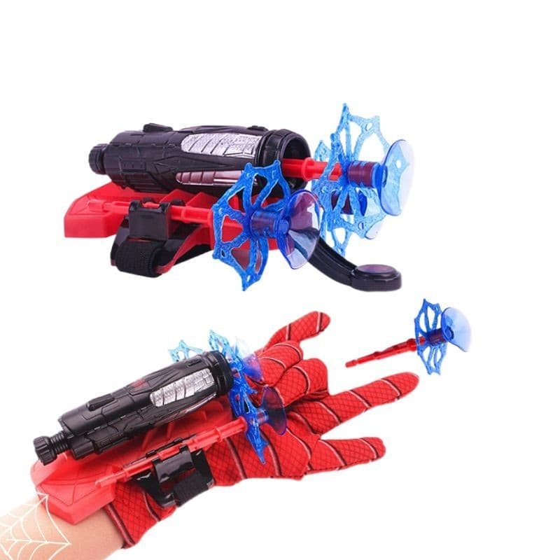 Luvas Homem Aranha Infantil Lançador de Teia Dardo Brinquedo Spider Man