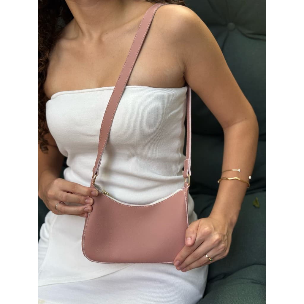 Bolsa Feminina Baguete Pequena De Ombro Artlife