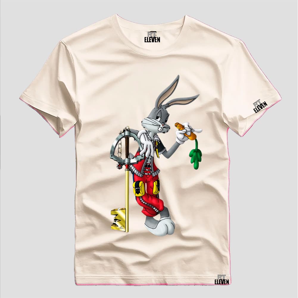 Camiseta Pernalonga Estampada Desenho Linha Premium RT Eleven  camiseta Tshirt Malha 100%  Algodão Unissex