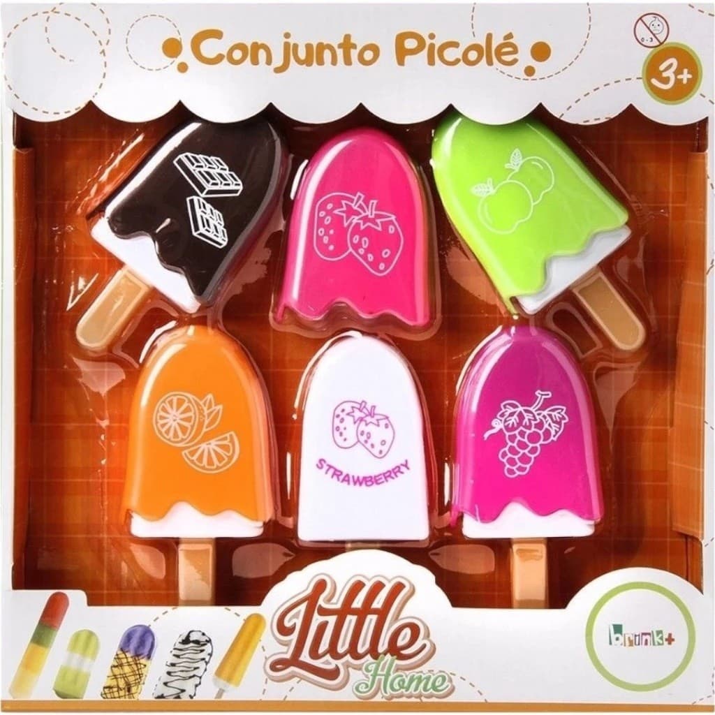 Conjunto de Picolés Brinquedo faz de Conta e Imaginação