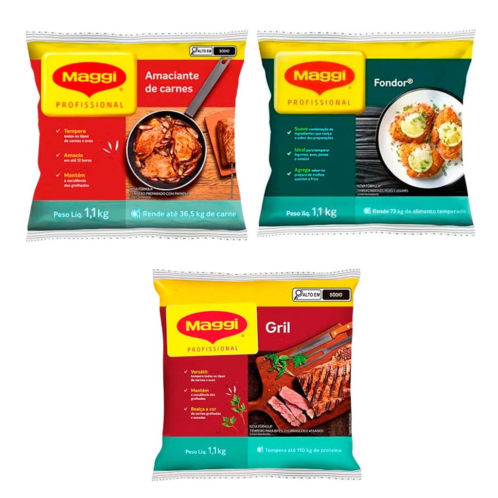 Tempero Pronto Maggi Profissional 1,1kg – Sabor e Suavidade para seu Restaurante ou churrascaria