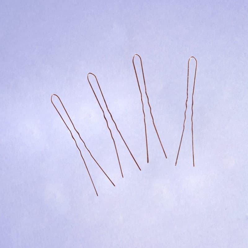 Grampo para cabelo loiro / ruivo invisível com 50 unidades