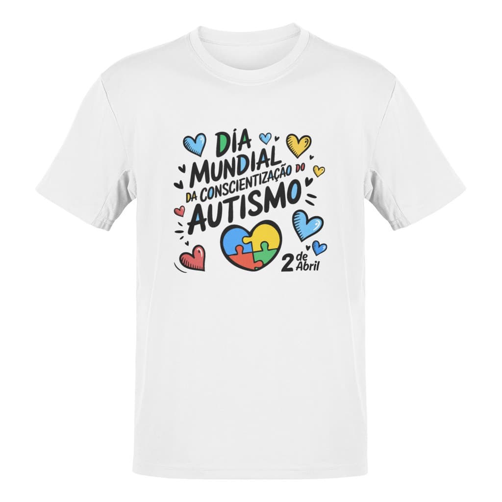 Camiseta Personalizada Dia 2 Mundial Conscientização Autismo