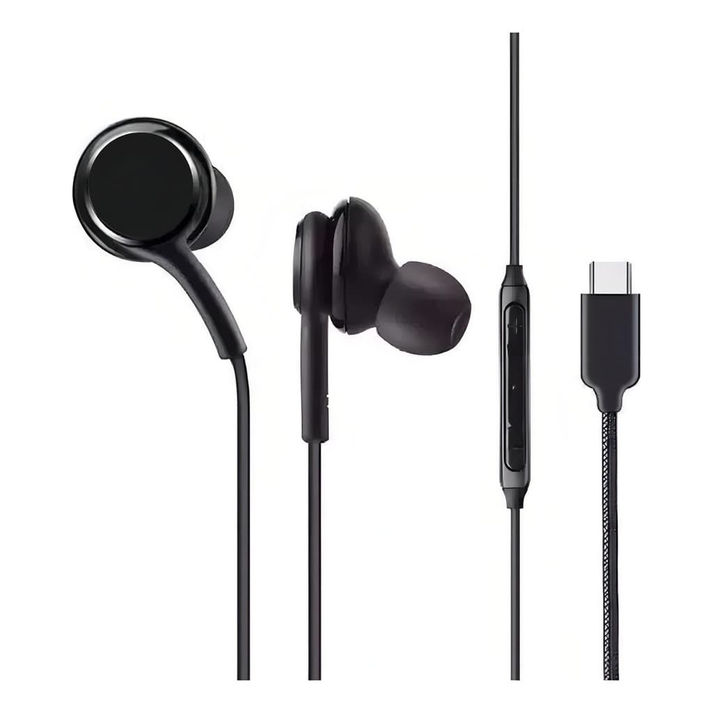 Fone De Ouvido Com Entrada Tipo C Cor Preto Lehmox