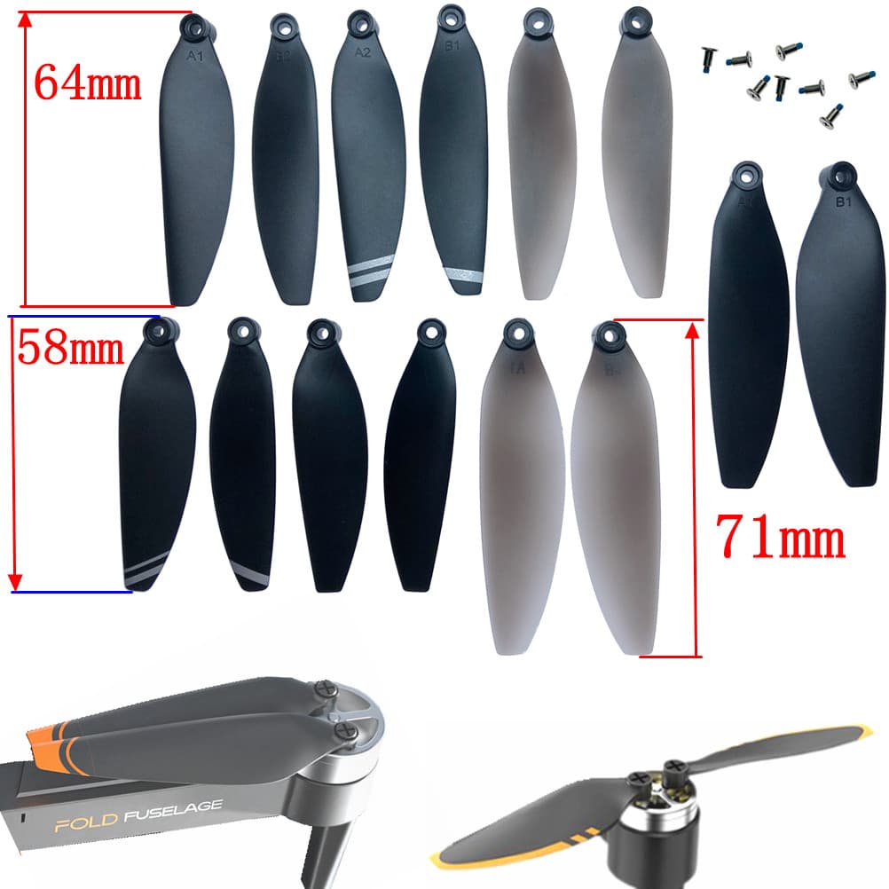 Hélices De Drone De Alta Qualidade Para Motor Sem Escova RC Quadcopter Peças Sobressalentes WIFI FPV Racing Mini Drones