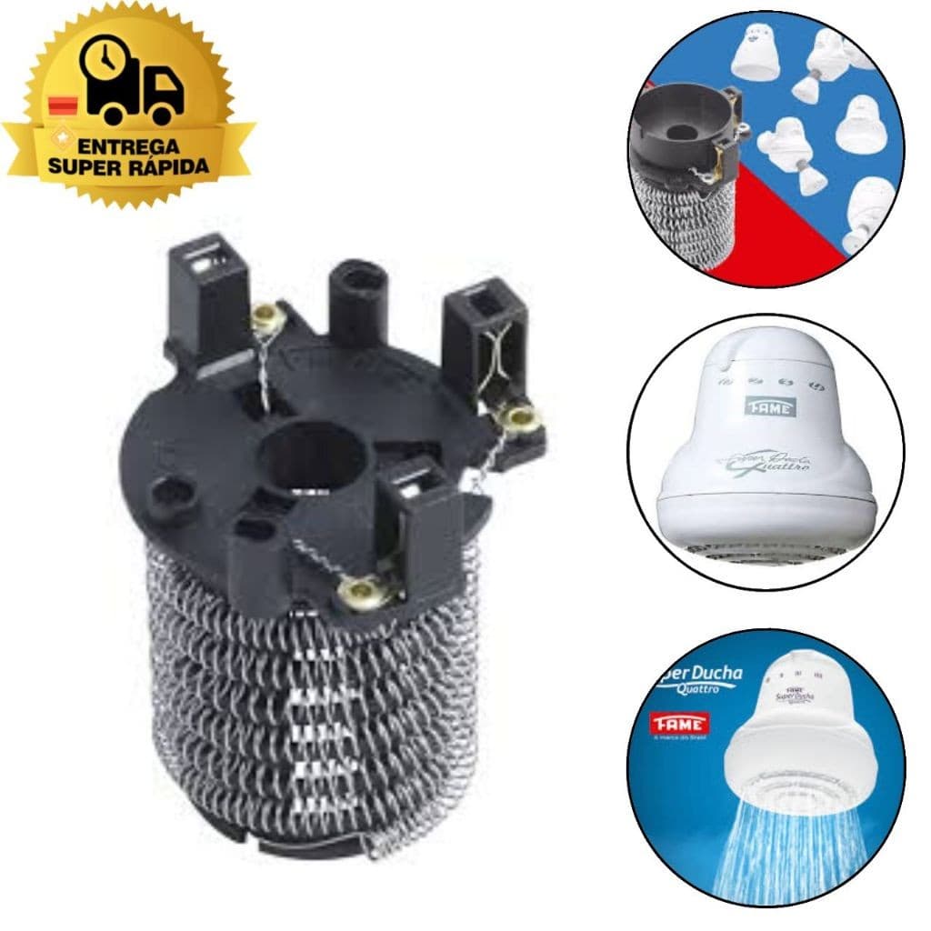 Resistência para Chuveiro Fame 4T Super Ducha 4 Tempretura Kibanho 220V - 6800W
