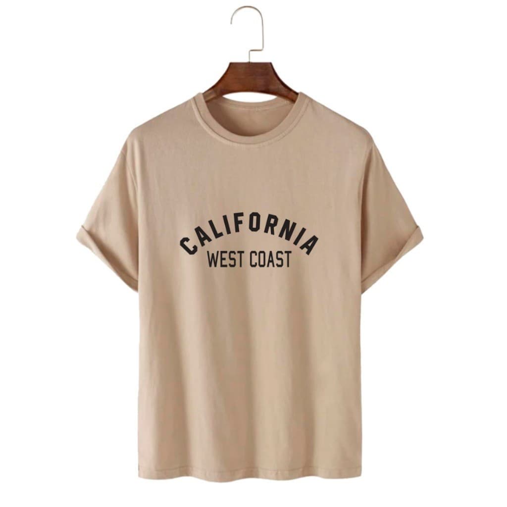 Camiseta T-Shirt Feminina Estampada Califórnia Promoção 100% Algodão