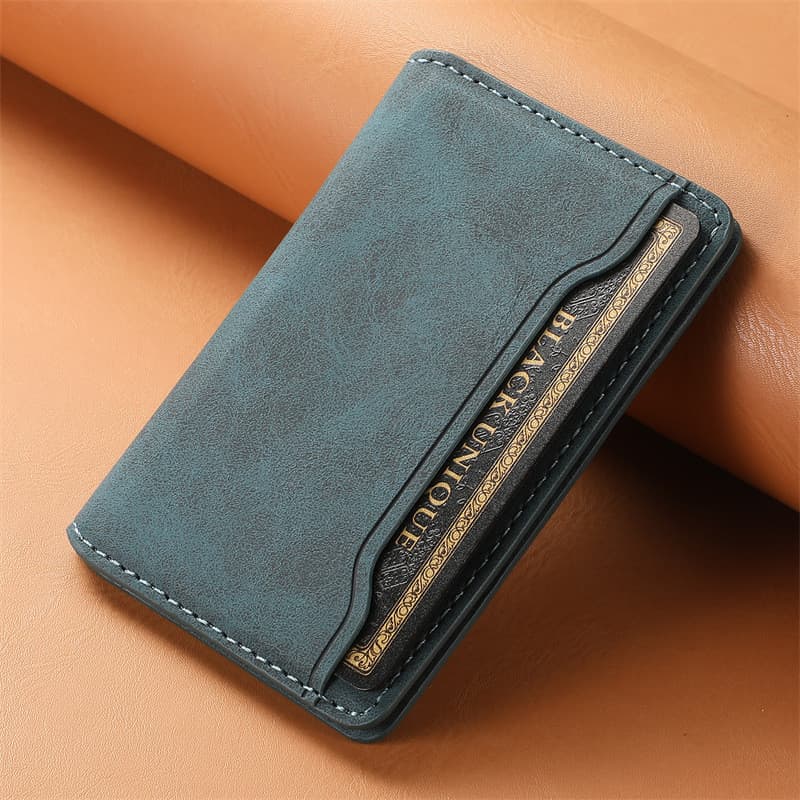 Porta-Cartões De Couro Com Textura Vintage Magnética Para Magsafe Carteira Bolsa Caso iPhone 16 15 14 13 12 11 Pro Max P