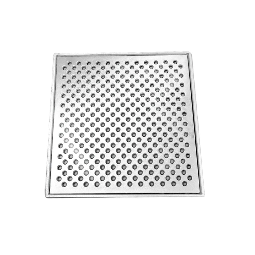 Grelha Pluvial 30x30 Alumínio Perfurado Anti Insetos com Suporte