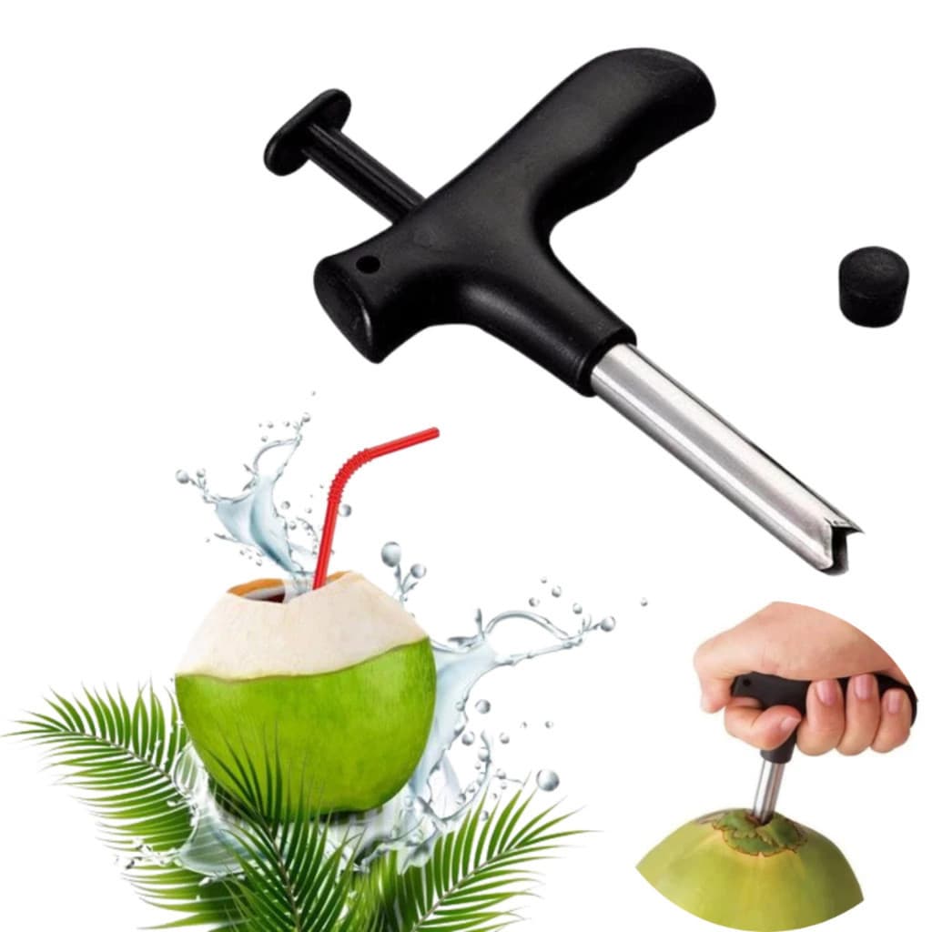 Furador Abridor Manual De Coco Profissional Em Aço inox