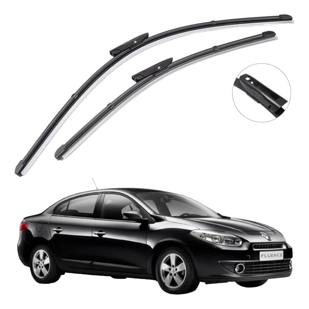 Palhetas Limpador Parabrisa Silicone Renault Fluence 2011 2012 2013 2014 2015 2016 2017 2018