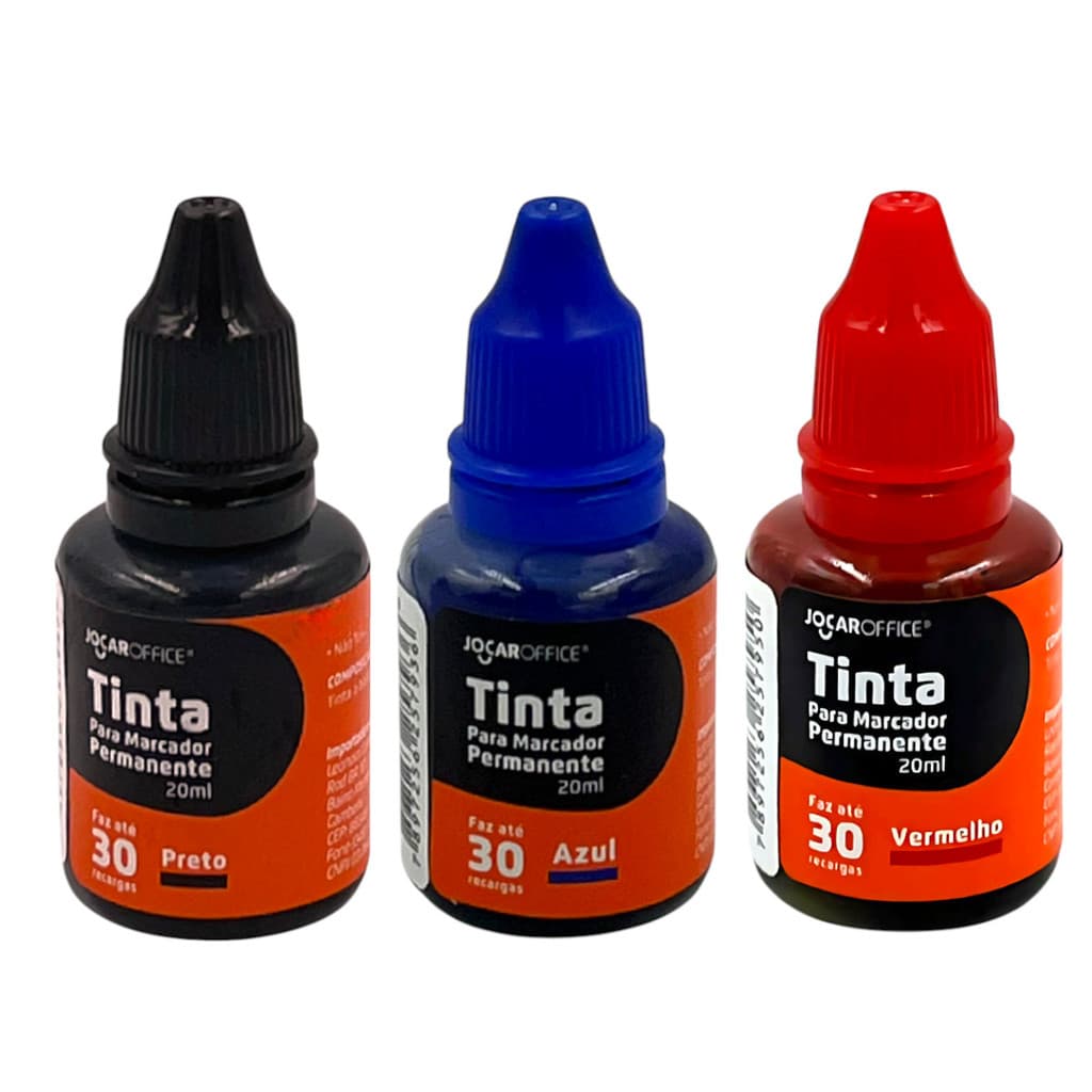 Tinta Para Marcador Permanente Secagem Rápida 20 Ml